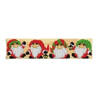 Borduurpakket Tochtrol - Compleet kruissteekpakket Kerstkabouters