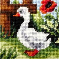 EENVOUDIG: Voorbedrukt borduurpakket - Gans