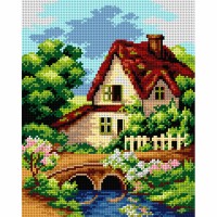 Voorbedrukt borduurpakket - Landschap