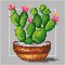 EENVOUDIG: Voorbedrukt borduurpakket - Cactus
