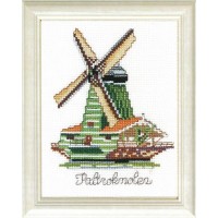 Voordelig borduurpakket - Windmolen Windmill