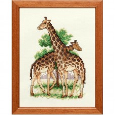 Voordelig borduurpakket - 2 giraffes