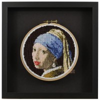 Borduurpakket - Meisje met de parel (excl. RING) 