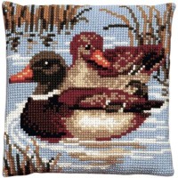 Borduurpakket - Kussenpakket Eenden