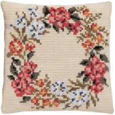 Borduurpakket - Kussenpakket Bloemkrans