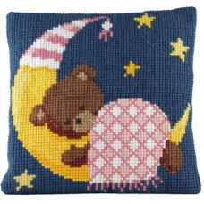 Borduurpakket - Kussenpakket Teddy Girl