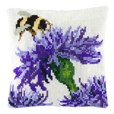 Borduurpakket - Kussenpakket Hommel