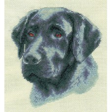 Borduurpakket Black Labrador - Borduurpakket met telpatroon 