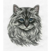 Borduurpakket Main Coon - Compleet pakket met telpatroon