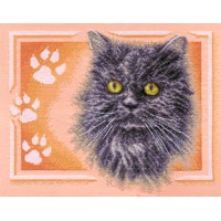 Borduurpakket Persian cat - Compleet pakket met telpatroon