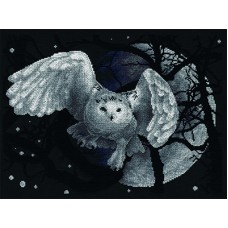 Borduurpakket White owl - Borduurpakket met telpatroon