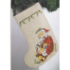 Borduurpakket Kerstsok Santa Claus