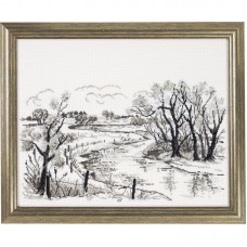 Borduurpakket Winterlandscape