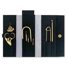 LUXE Vergulde naaldenset - Cadeauverpakking voor breien en haken