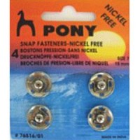 GOEDKOOP: Drukknopen - Zilver 15mm 4 stuks
