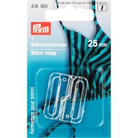 Bikinisluiting transparant 25 mm  - Extra brede sluiting voor badkleding