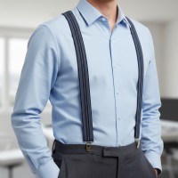 Bretels Stevig Marine-Blauw - Sportbretels 35mm voor zware belasting Bretels Stevig Marine-Blauw - Sportbretels 35mm voor zware belasting