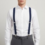 Bretels Basic Donkerblauw - Standaard bretels 30mm 