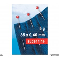 Glaskopspelden voor fijne stoffen - A kwaliteit 35 x 0,40 mm