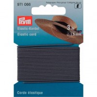 Hoedenelastiek 1,5 mm Grijs - 3 meter
