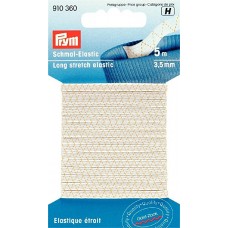 OPRUIMING: Elastiek voor Lingerie 3,5 mm Wit -5 meter - OP=OP