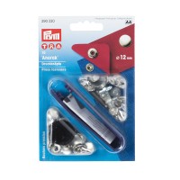 Drukknopen Anorak 12mm - Startverpakking 10 stuks - ZILVER