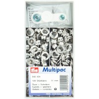 Ringen en Schijven 11 mm Zilverkleurig - Multipack 120 zeilringen