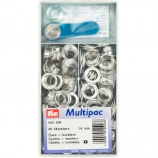 Ringen en Schijven 14 mm Zilverkleurig - Multipack 80 ringen 