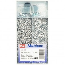 Ringen en Schijven 4 mm Zilverkleurig - Multipack 500 ringetjes 