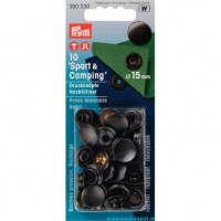 Drukknopen sport en camping 15mm - Navulling 10 stuks - BRONS