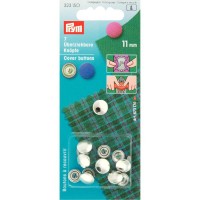 Stofknopen 11 mm - 7 stuks met sjabloon