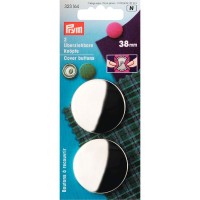 Stofknopen 38 mm - 2 stuks met sjabloon