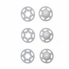 Drukknopen Transparant 10mm vernaaibaar - 18 stuks