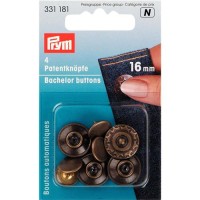 Vrijgezellenknopen - 4 metalen knopen zonder naaien 