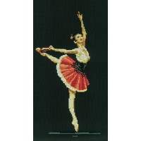 Borduurpakket Ballerina - Goedkoop borduurpakket met telpatroon 