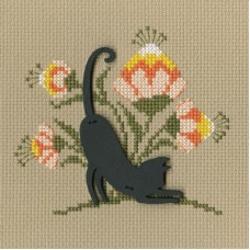 Borduren voor beginners: Compleet Borduurpakket Kat 