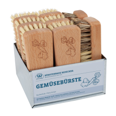 Groenteborstel - 2 soorten haar voor harde en zachte groenten 