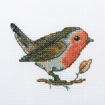 Vogeltjes borduren - Borduurpakket Roodborstje