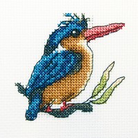 Vogeltjes borduren - Borduurpakket IJsvogel