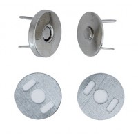 Magneetsluiting Ø17 mm Zilver