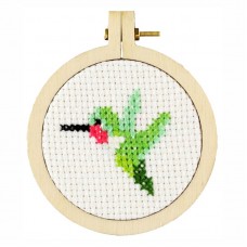 OP=OP: Borduren voor beginners -  Colibri inclusief borduurring 5cmØ