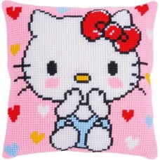 Vervaco Borduurpakket - Kussenpakket Hello Kitty