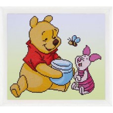 Diamond Painting kit Disney Pooh en Knorretje