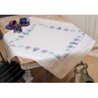 Borduurpakket Tafelkleedje Lavendel - 80x80cm