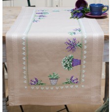 Borduurpakket Loper Lavendel - 40x100cm