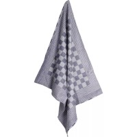 Theedoek Ruit Blauw - Prima droogdoek 100% katoen 