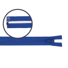 GOEDKOOP: Jasrits Blauw 60cm - Blauwe deelbare rits - OP=OP