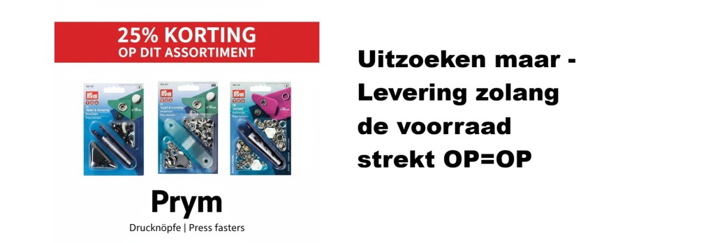 Prym Vernietbaar OP=OP