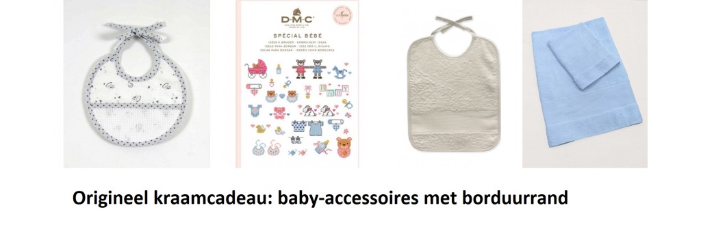Baby-accessoires met borduurrand